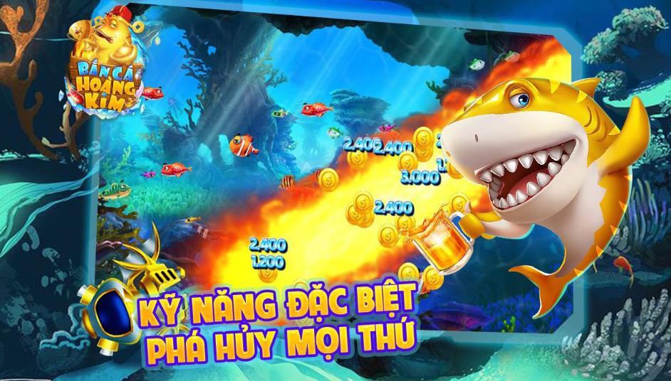 Giao diện tuyệt vời của game Bắn Cá Hoàng Kim