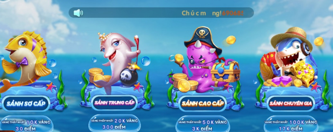 Các sảnh game cực hot nên chơi khi đến với Bắn Cá Siêu Thị