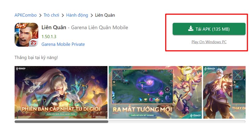 Chơi game Liên Quân APK có vô số điểm lợi thế